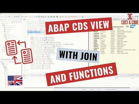 Create ABAP CDS View - with Join and Functions [english]