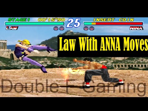 Law with Anna Best Moves Gameplay - Tekken 2 (Arcade Version) (Remake) (Requested)