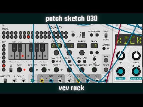 PATCH SKETCH 030 - Another Dark Minimal Drum And Bass Loop [VCV Rack] #Shorts