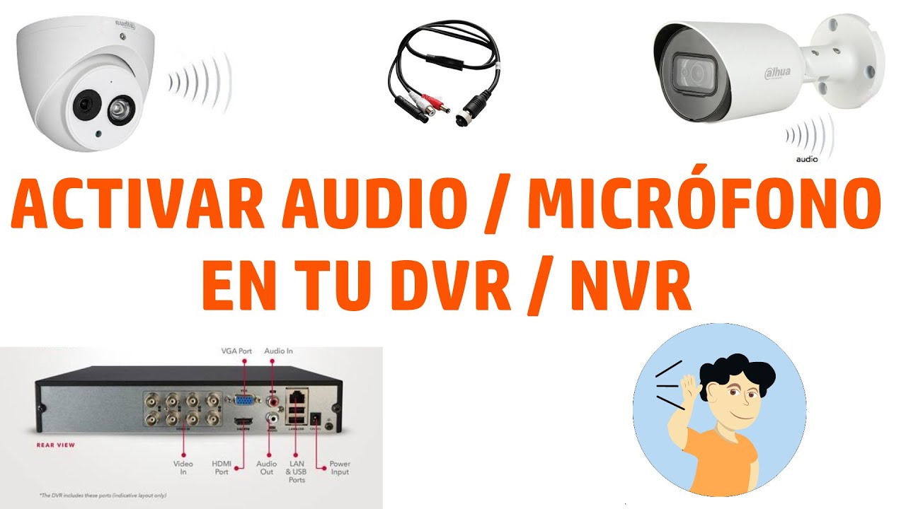 Cómo activar audio en cámaras con micrófono DVR Dahua
