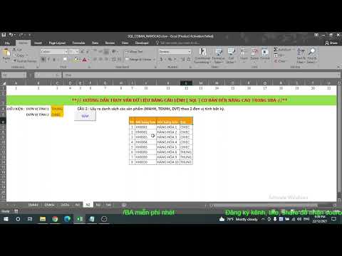 Bài 2 + 3 : SQL trong VBA