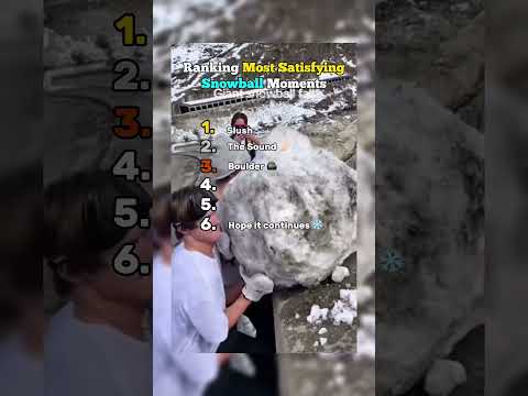 Ranking the Most Satisfying Snowball Moments! ❄️🥶