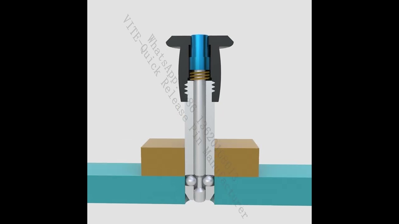 How does the quick release pin work ？