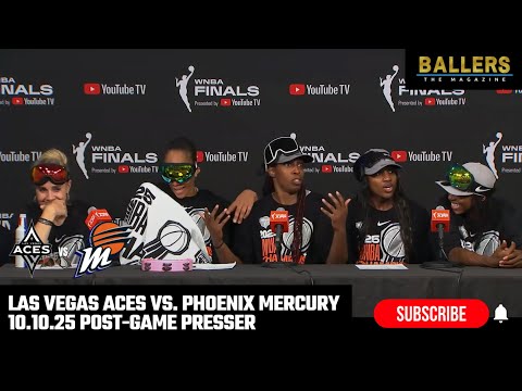 A'ja Wilson, Chelsea Gray, Jackie Young, Jewell Loyd, Becky Hammon: Aces Postgame Presser | 10.10.25