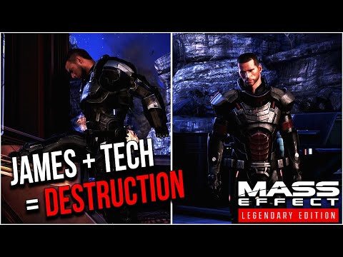 Why you NEED to bring JAMES to Save the Quarian Admiral in Mass Effect 3 (RARE & Hilarious scene)