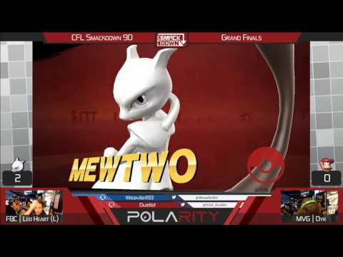 CFL Smackdown 90 WiiU - FBC LeoHeart (Mewtwo) vs MVG Dyr (Diddy Kong) - Grand Finals
