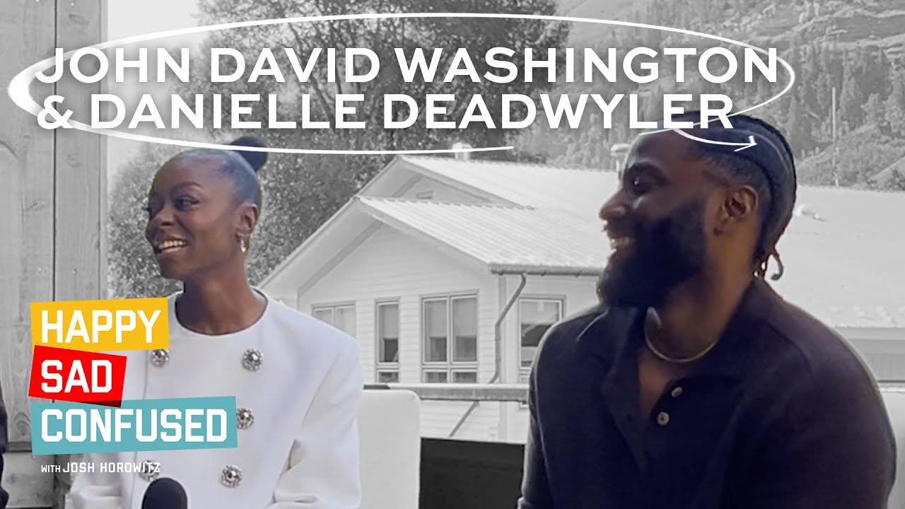 John David Washington & Danielle Deadwyler talk THE PIANO LESSON I Happy Sad Confused