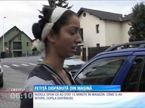 Bistriţa Năsăud: A four-year-old girl disappeared from the car she was left locked in.