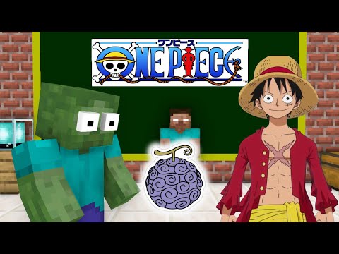 Monster School: Devil Fruit Challenge (One Piece) - Minecraft Animation