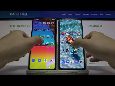 Speed Test App Result on HTC Desire 21 Pro 5G & REALME 8 - Device's App Comparison