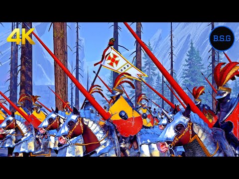Empire Cavalry Ambush on Greenskins - Total War WARHAMMER 2 Cinematic Battle 4K