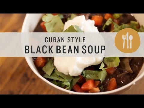 Cuban Style Black Bean Soup - Superfoods