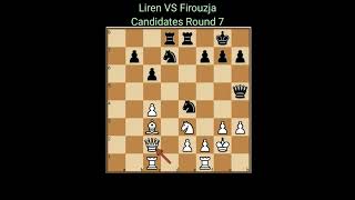 Ding Liren VS Alireza Firouzja at Candidates Tournament 2022 Round 7 #shorts #chess #chessgame