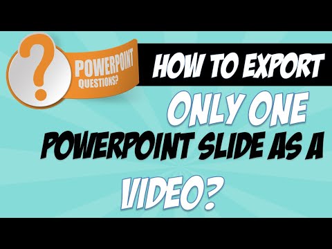 ビデオとしての Powerpoint: プレゼンテーションをエクスポートする方法