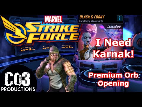 I Need Karnak! Let's Open Premium Orbs - Marvel Strike Force - MSF
