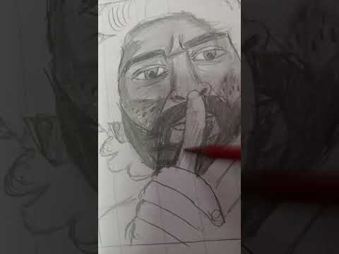 Indian actor nani Drawing from HIT 3 ✍️🔥