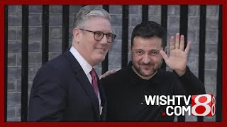 European leaders meet with Ukrainian president