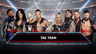 WWE 2K25 - Jey Uso Rey Mysterio Damian Priest Rhea Ripley VS Liv Dominik JD McDonagh Finn Balor