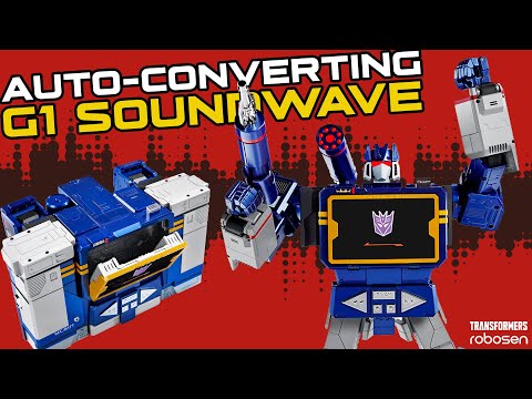 Transformers G1 Soundwave Auto-Converting Robot by Robosen | Soundwave Superior!