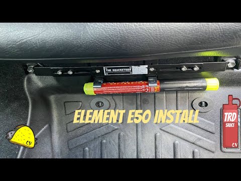 Toyota Tacoma | Element E50 fire extinguisher install with the Bracketeer (2017 Tacoma)