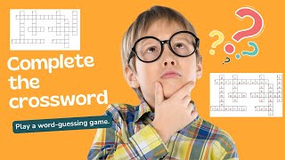 Crossword Puzzle Game In English | Puzzles With Answers | Complete the crossword search game puzzle