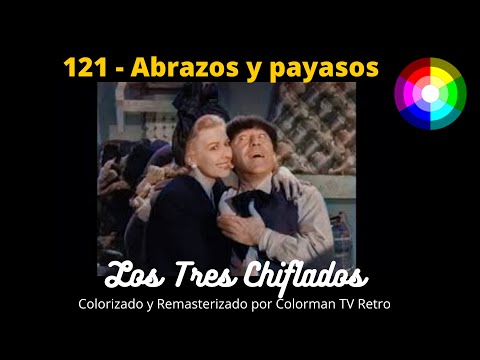 121 Los Tres Chiflados, Abrazos y payasos- 1950(Audio Latino) REMASTERIZADO