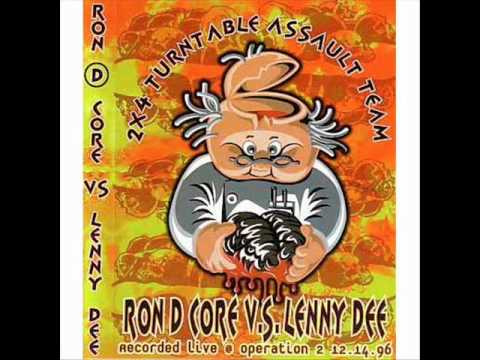 Lenny Dee Vs. Ron D Core - Live @ Operation 2 2X4 Turntable Assault Team  - Face C - 1996