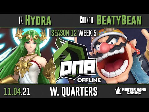 DNA S12:W5 - TR Hydra (Palutena, Roy) Vs. Council | BeatyBean (Wario) - W Quarterfinals