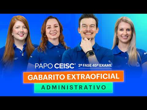 Gabarito Extraoficial Direito Administrativo | 2ª Fase 45º Exame OAB