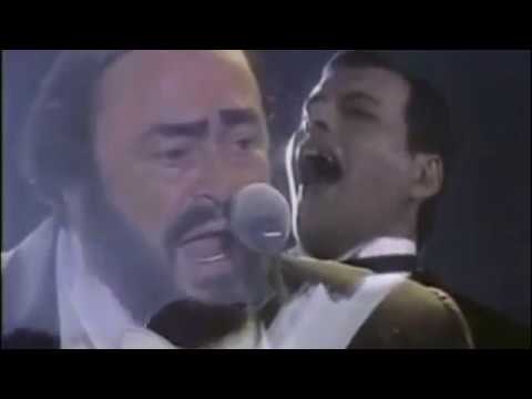 FREDDIE MERCURY E LUCIANO PAVAROTTI IN 