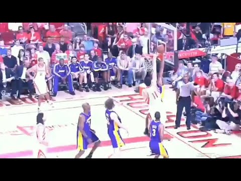 Kobe Bryant Block on Yao Ming (2009 Playoffs vs Rockets) *HQ