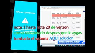 note 1 hasta note 20 de verizon como recuperarlo despues que le hayas tumbado el sistema