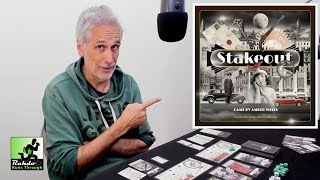 Stakeout ►►► This film noir dice game has two things I rarely see in boardgame design!