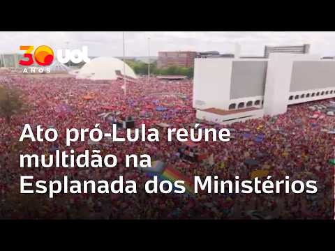 Ato pró-Lula em Brasília: multidão toma a Esplanada dos Ministérios na reta final da campanha