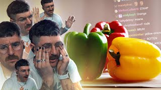 julien fights (and loses) with chat about bell peppers