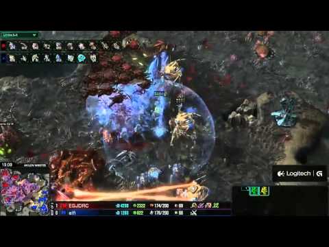 SC2 Jaedong vs Elfi ZvP Game 2 Gameplay Starcraft 2