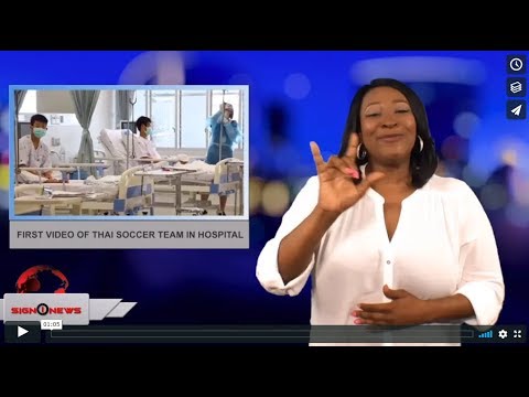 First video of Thai soccer team in hospital (ASL - 7.11.18)