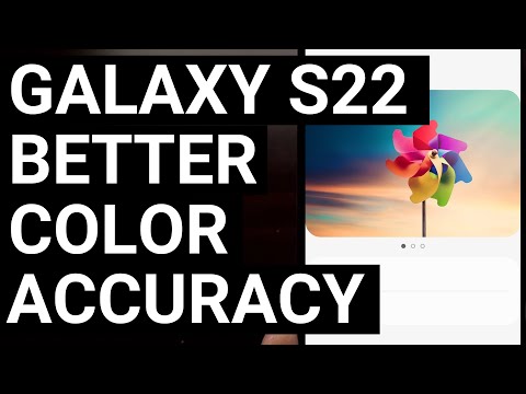 Galaxy S22 Improved Color Accuracy: Change the Screen Mode from Vivid to Natural