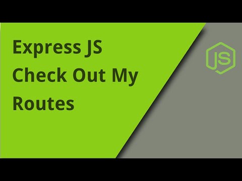 Express JS - Router and Routes