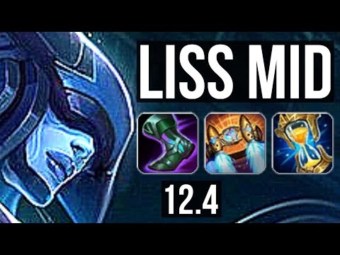 LISSANDRA vs CASSIOPEIA (MID) | Rank 2 Liss, 6/1/5 | NA Challenger | 12.4