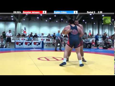 Men 120 KG / 264.5 lbs - Brandon Johnson vs. Gaylen Edmo