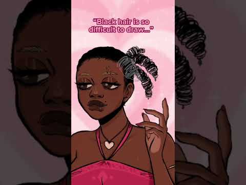 Black Hair is Easy to Draw Now