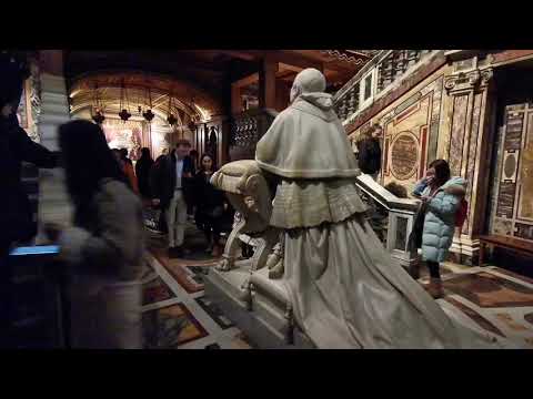 The Papal Basilica of Santa Maria Maggiore in Rome-Italy 罗马 (January 2020)