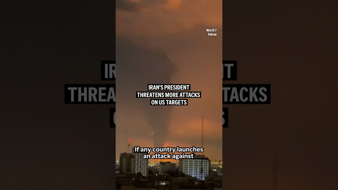 Video | Iran’s president threatens more attacks on US targets