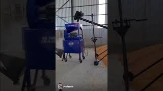 YEŞİL TARIM 10HP 380V ELEKTRİKLİ YEM KIRMA MAKİNASI VE HELEZON SİSTEMİ