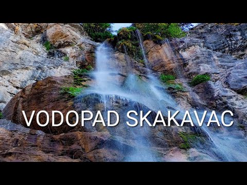 Vodopad ( Waterfall ) Skakavac , Sarajevo , Drone , Bosnia And Herzegovina 4K