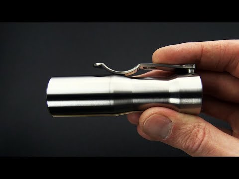 CWF Lights Arcadian Hand Turned Satin Titanium 4000K Custom 18350