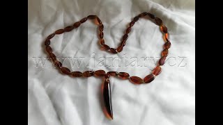 Náhrdelník z myanmarského jantaru PB-49