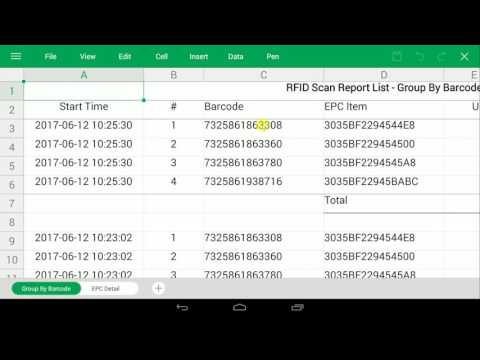 VIC.HK- UHF RFID checker, export scan barcode summary
