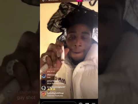 Goonew playing Lil Durks music on IG Live